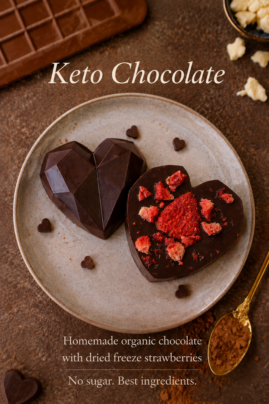 Organic KETO Chocolate Hearts