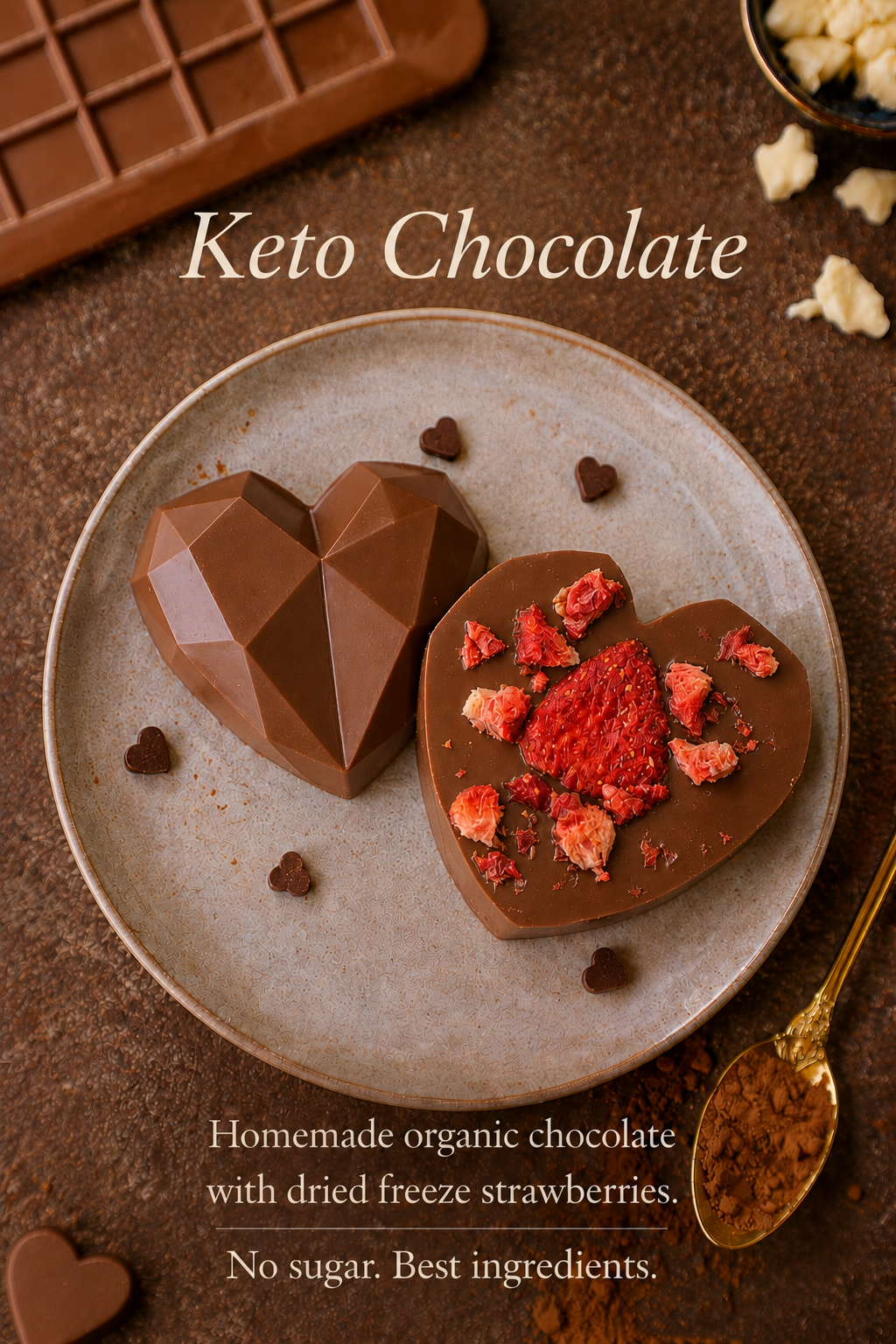 Organic KETO Chocolate Hearts