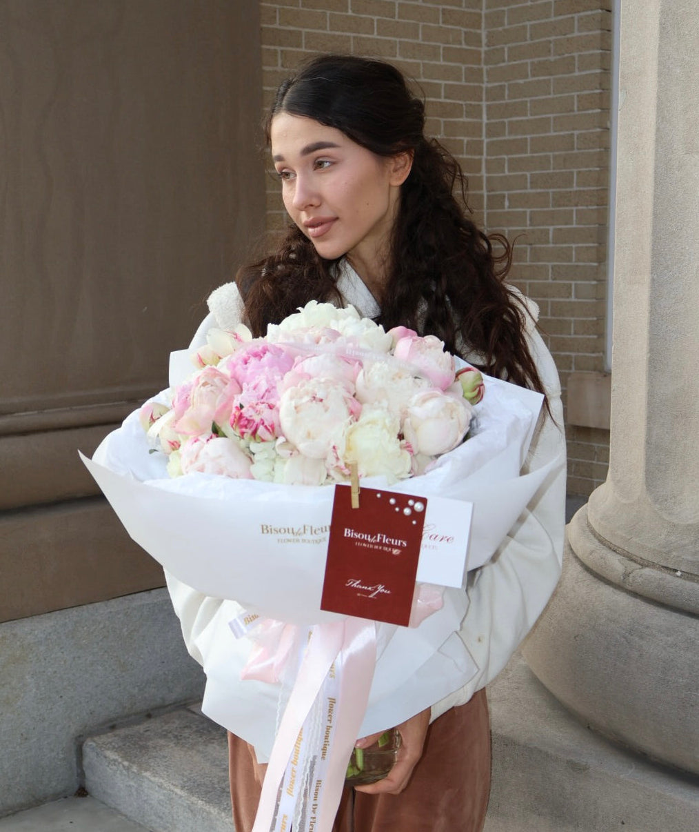 Peonies Pink & White