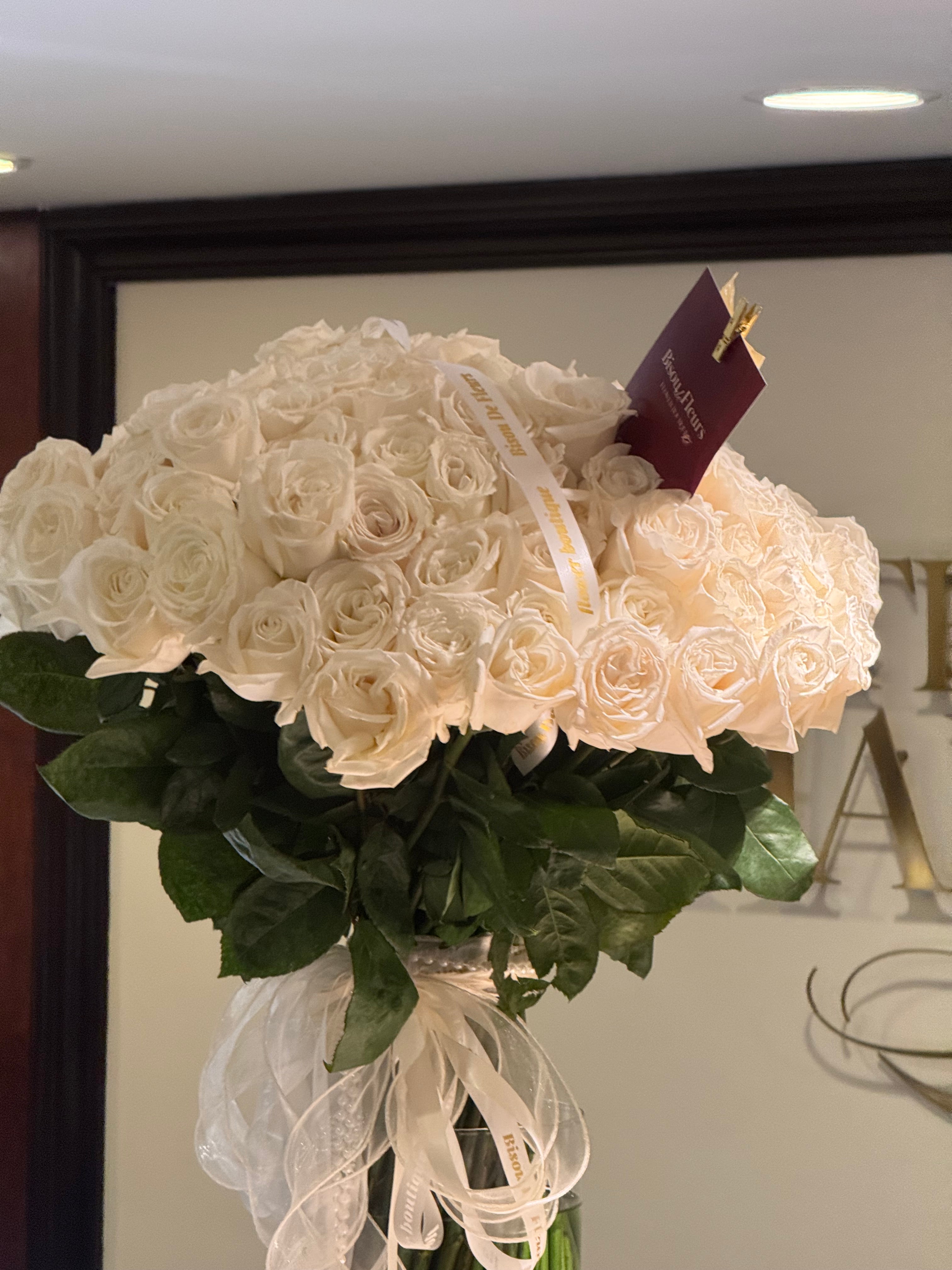 101 white roses
