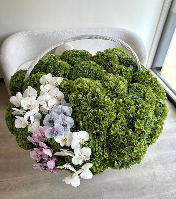 Emerald Bloom Basket