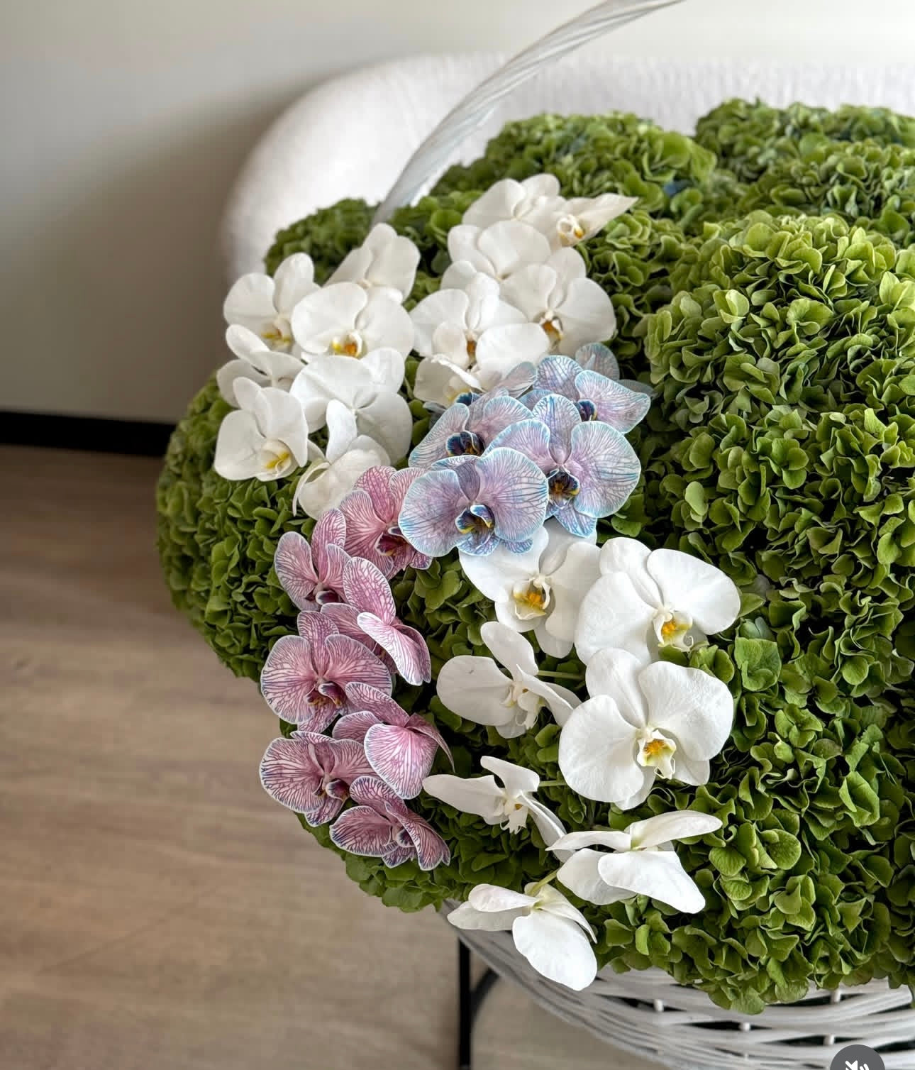 Emerald Bloom Basket